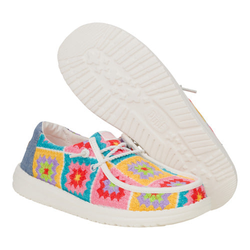 Wendy Crochet Squares - Pink/Multi - Image 3