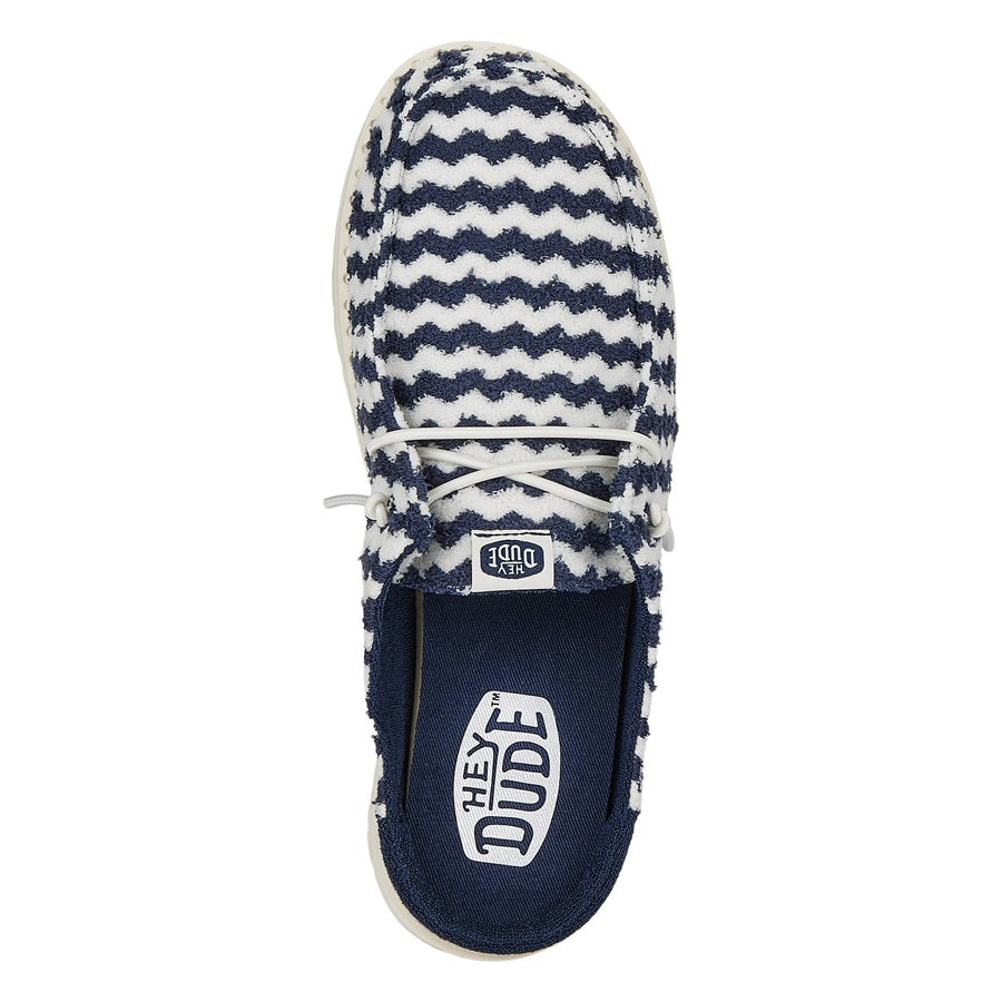 Wendy Slip Terry Stripe - Navy Blazer/Egret - Image 6