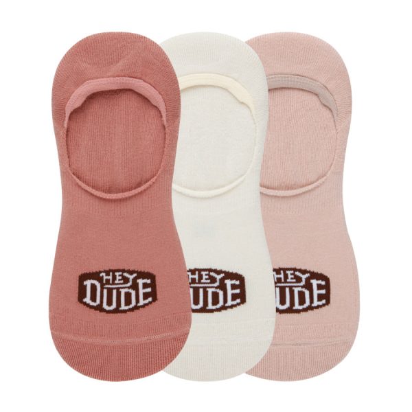 HEYDUDE No Show Sock 3 Pack - Ash