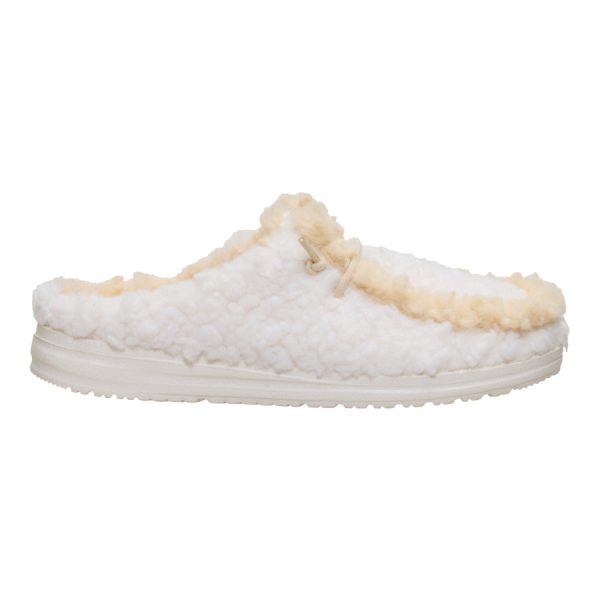 Wendy Slipper - Egret/Wood Ash