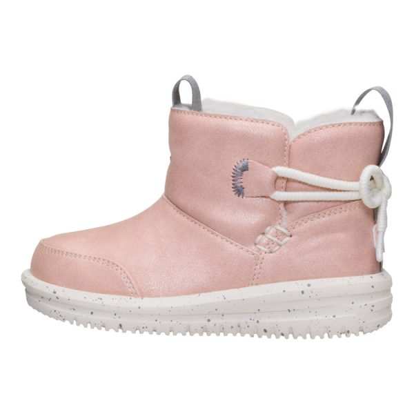 Camden Bow Boot Toddler Cozy - Sparkle Pink