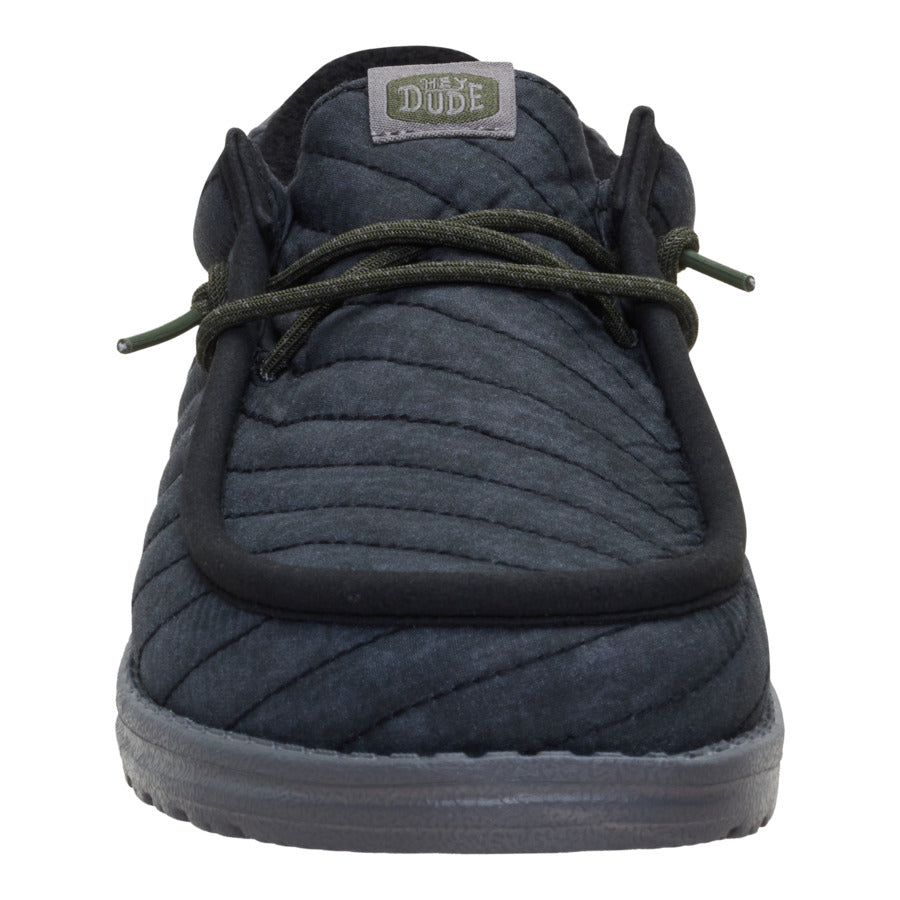 Wally Washed Quilt - Black/Grey - Image 4